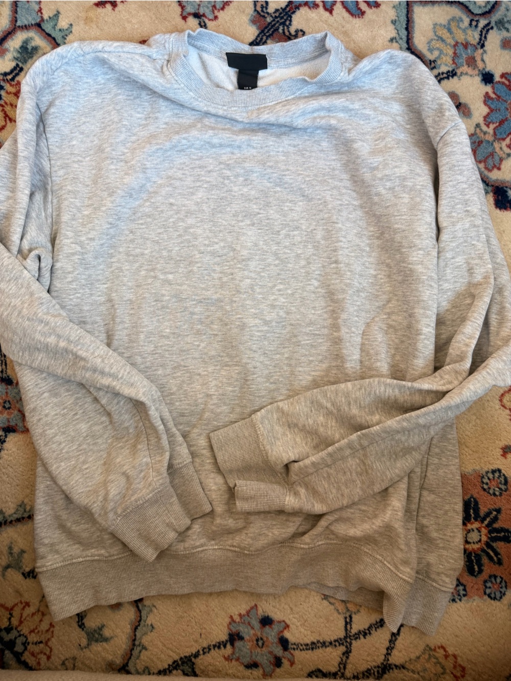 Light Gray Men's Crewneck Sweatshirt